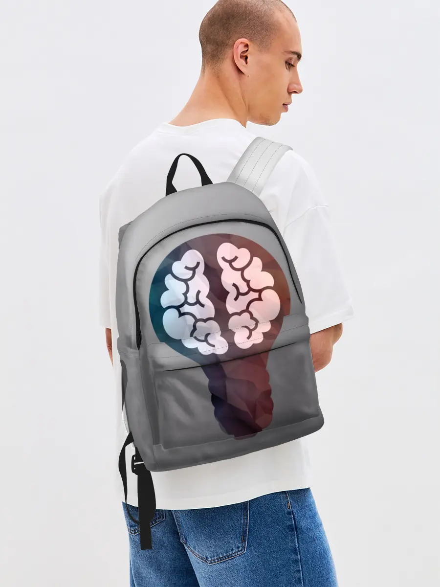 Рюкзак джинсовый / Прокачай мозги