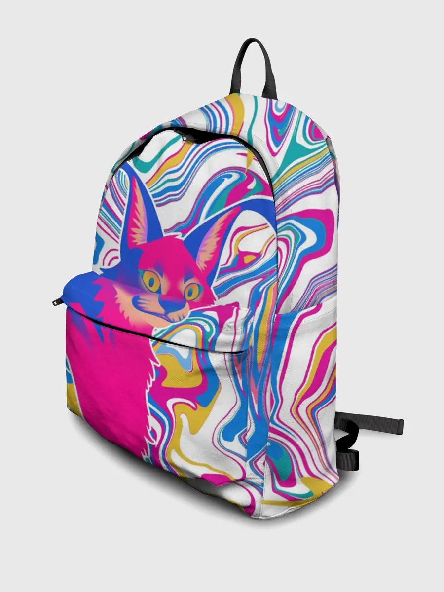 Рюкзак джинсовый / Floppa Art