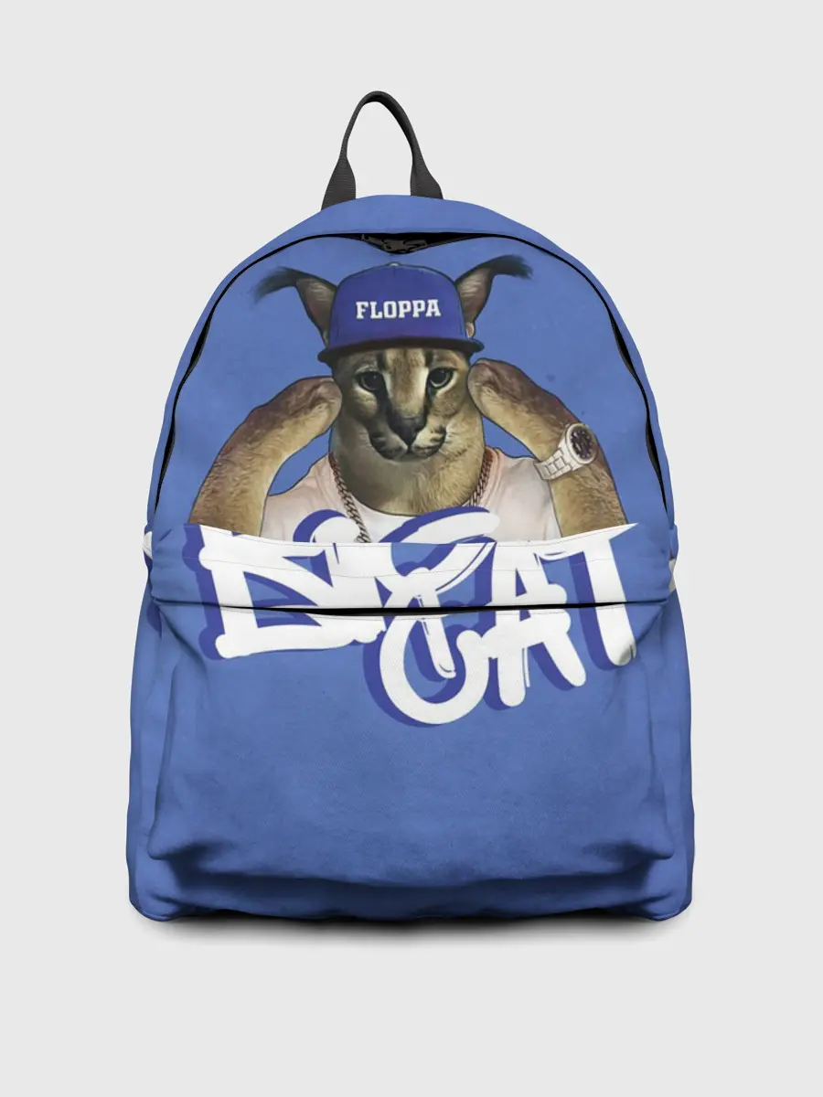 Рюкзак джинсовый / Big Cat Floppa