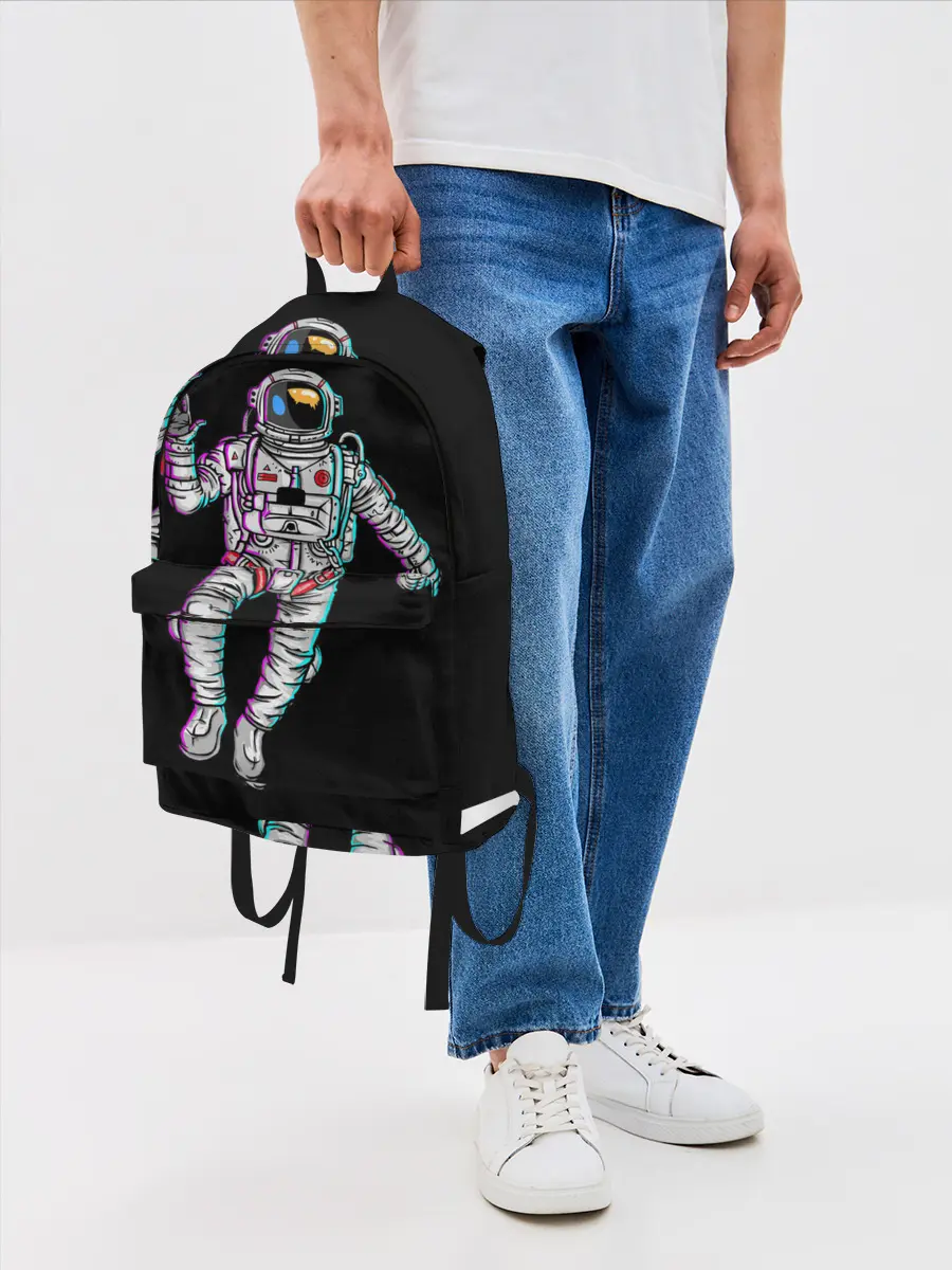 Рюкзак джинсовый / Космонавт