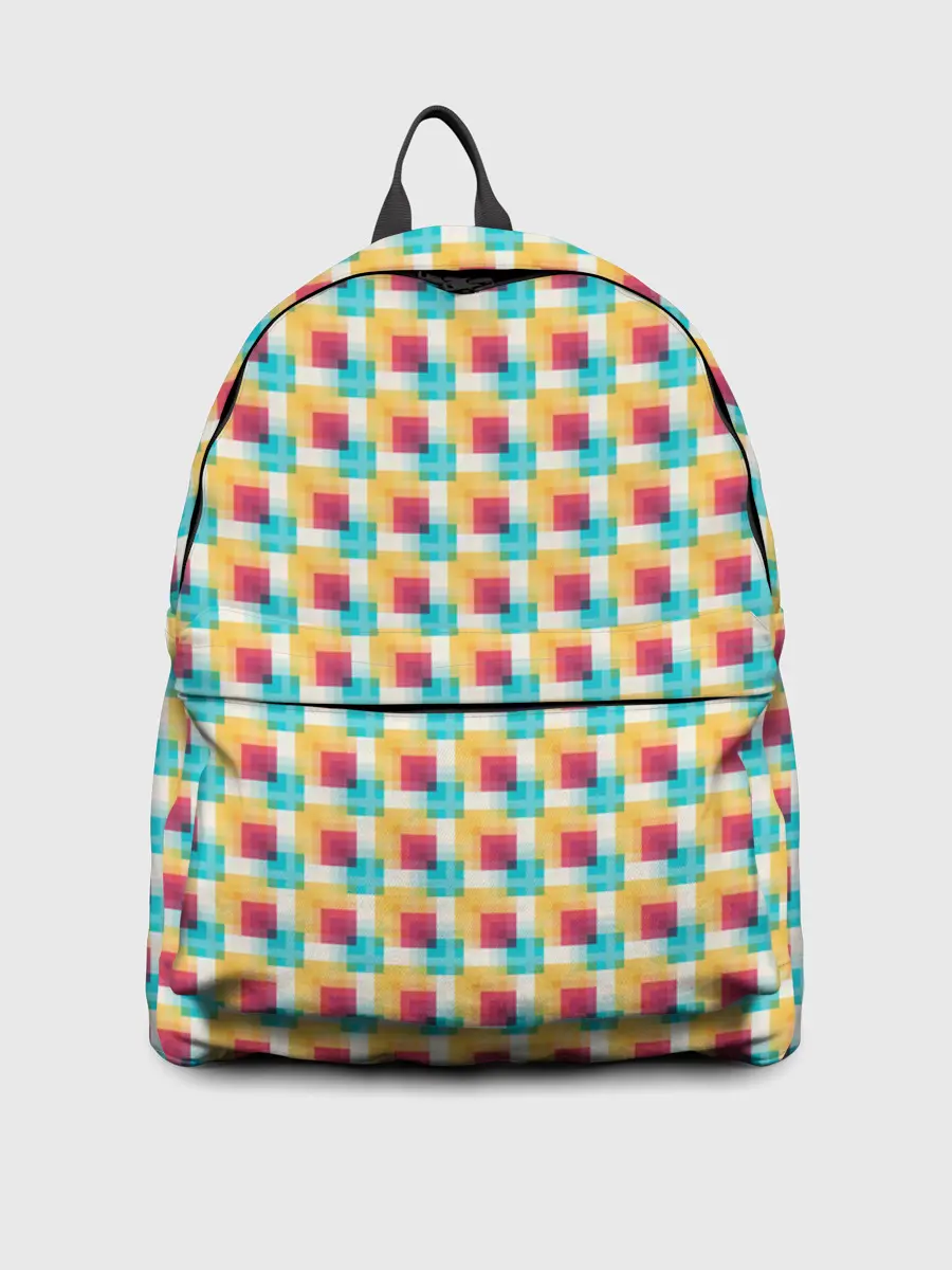 Рюкзак джинсовый / Красочные кубы