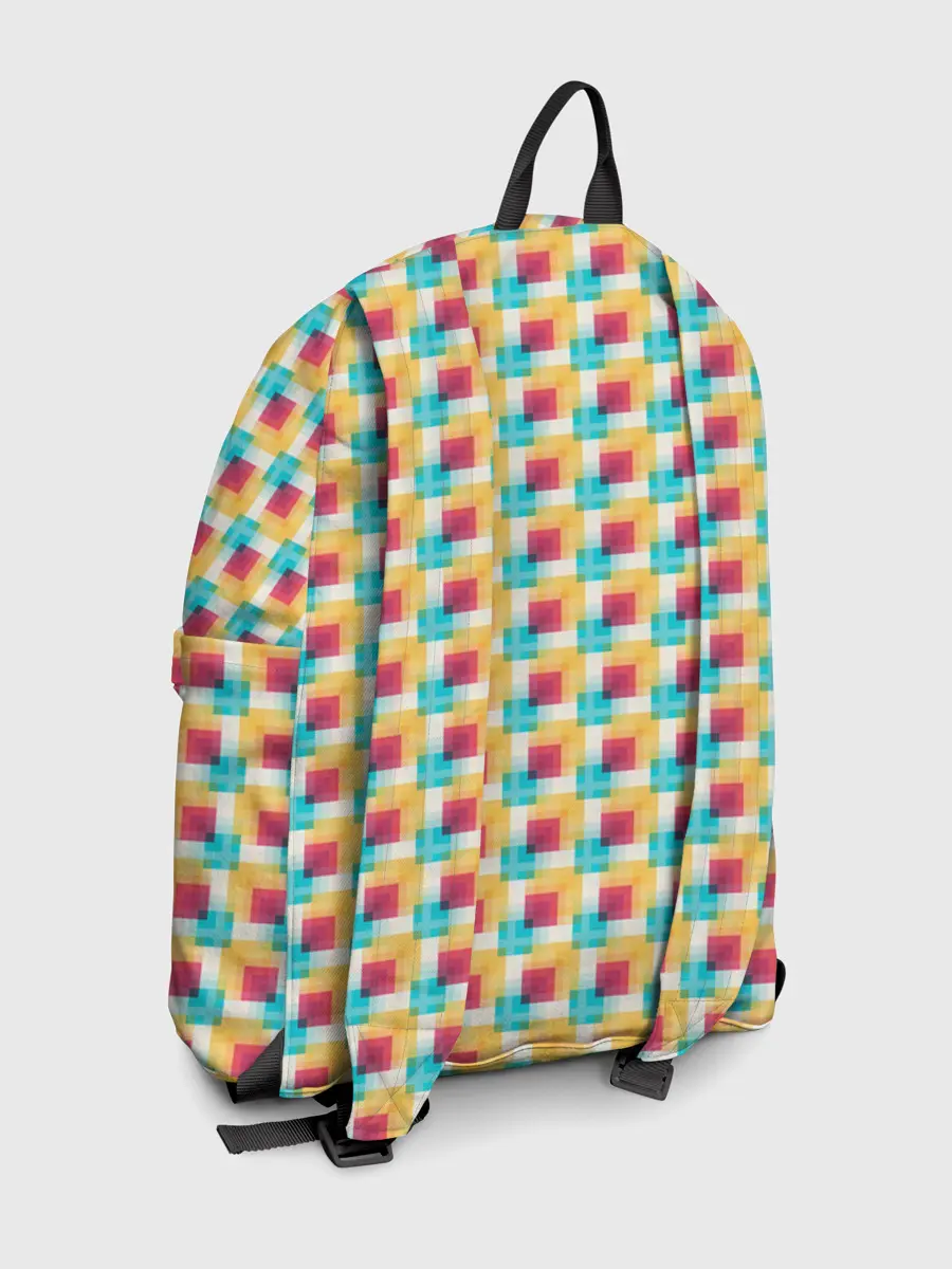 Рюкзак джинсовый / Красочные кубы