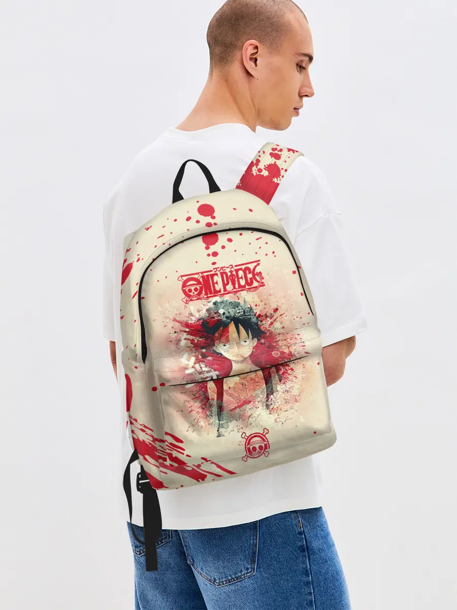 Рюкзак джинсовый / Луффи One Piece. Большой куш