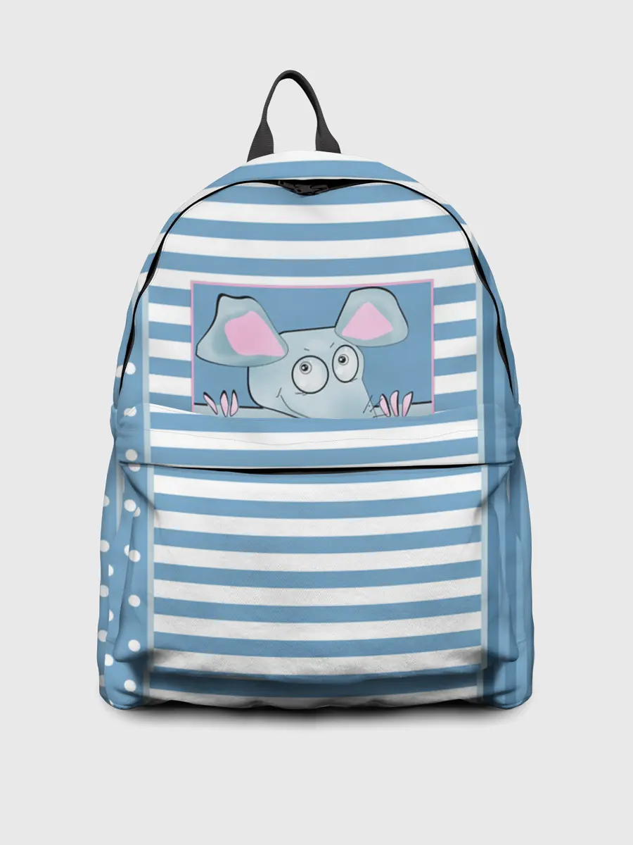 Рюкзак джинсовый / Веселая Мышь