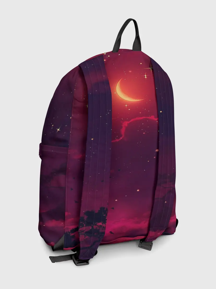 Рюкзак джинсовый / СКАЗОЧНАЯ НОЧЬ 2 КРАСНЫЙ