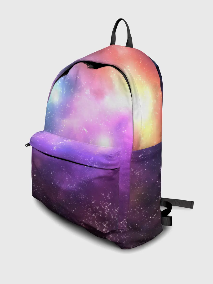 Рюкзак джинсовый / Космос, сияние и звезды