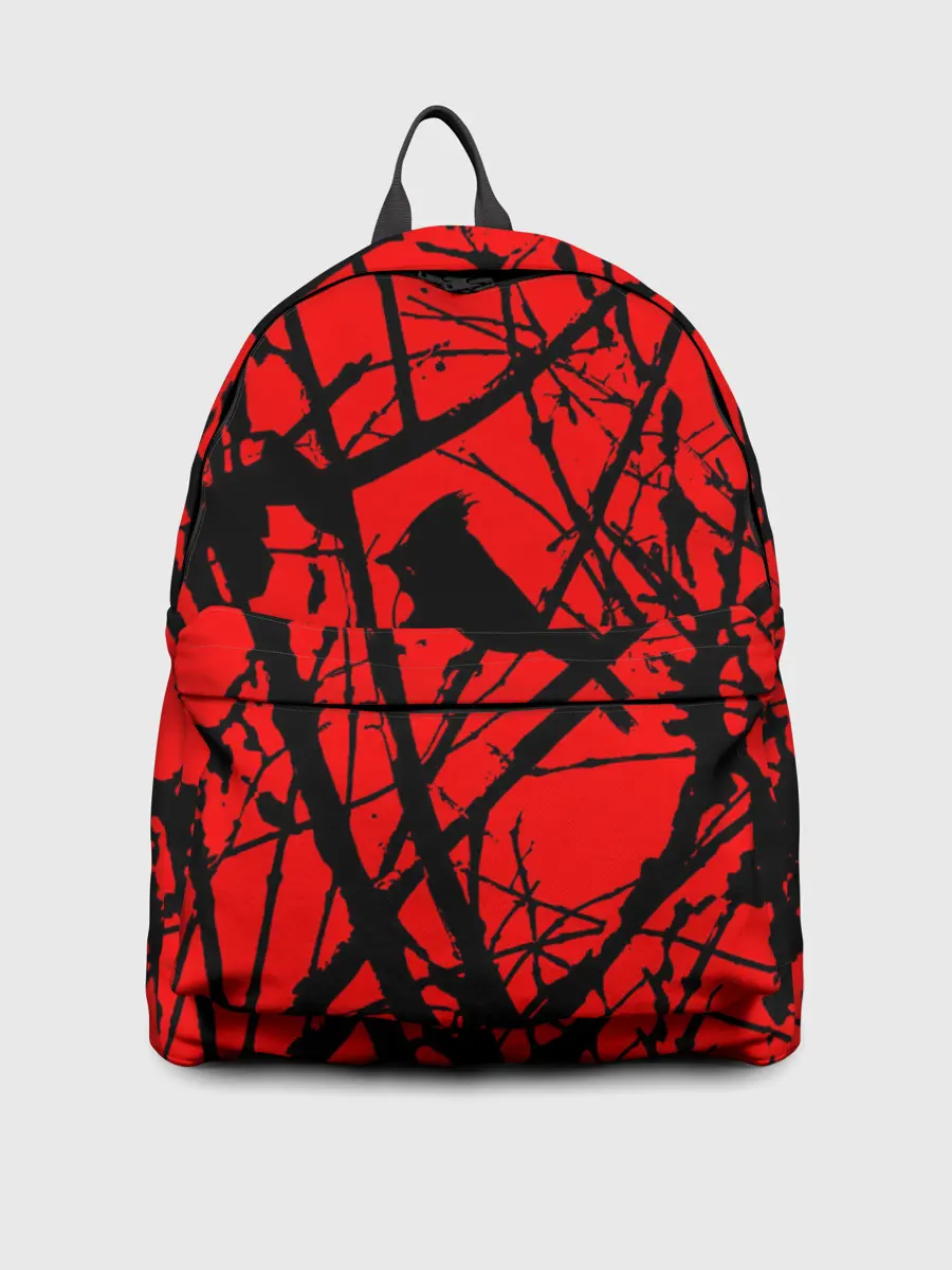 Рюкзак джинсовый / Хоррор Мрачный лес