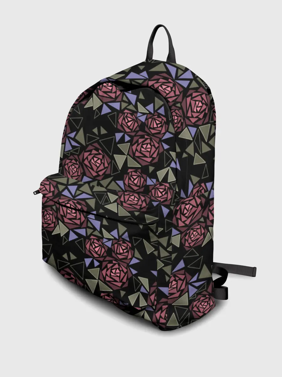 Рюкзак джинсовый / Цветочная мозаика