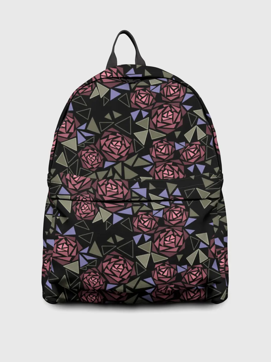 Рюкзак джинсовый / Цветочная мозаика