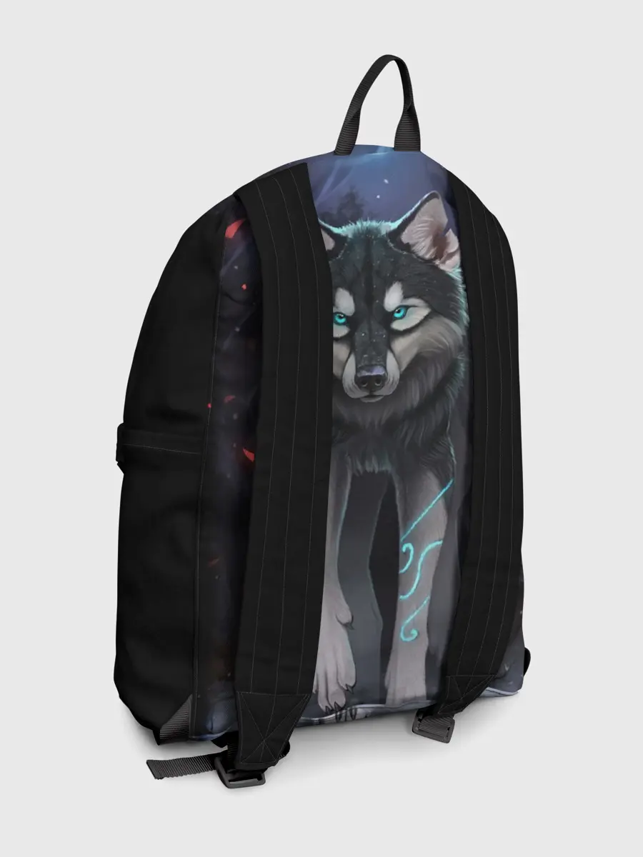 Рюкзак джинсовый / КРАСИВЫЙ ВОЛК