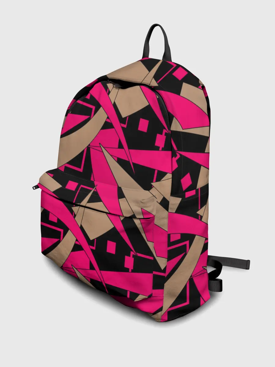 Рюкзак джинсовый / Яркий абстрактный узор