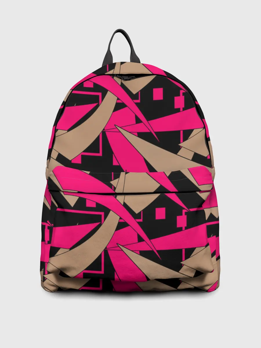 Рюкзак джинсовый / Яркий абстрактный узор