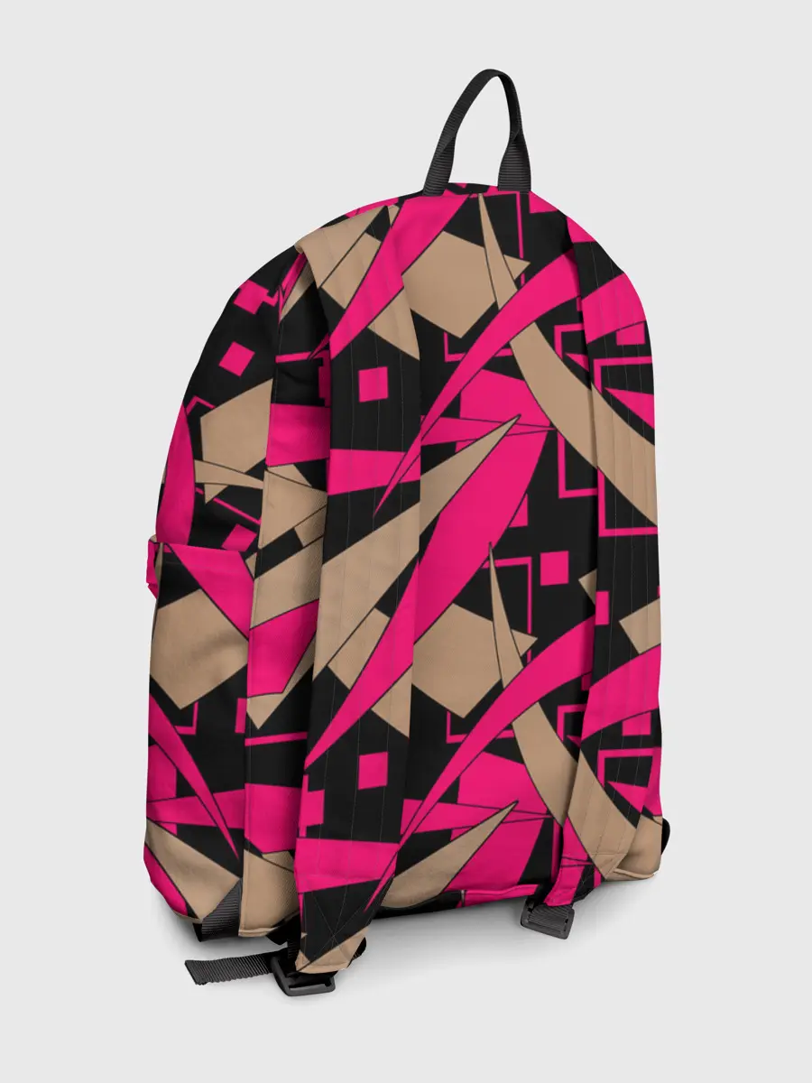 Рюкзак джинсовый / Яркий абстрактный узор