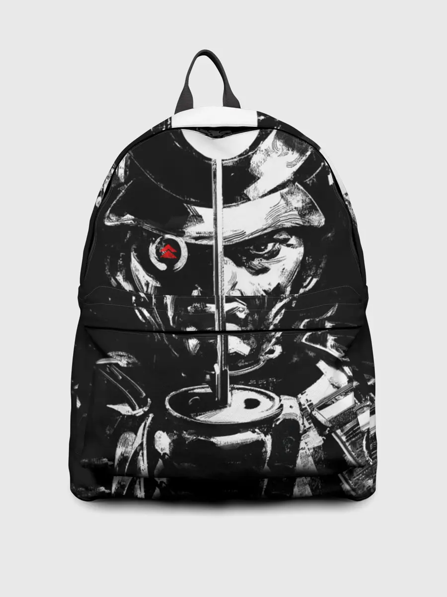 Рюкзак джинсовый / Самурай | ЧБ | Лого