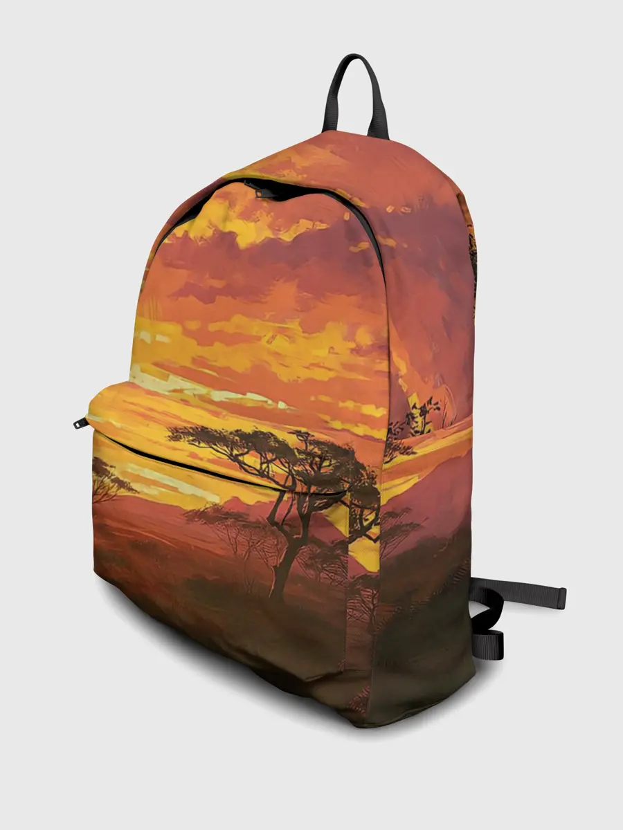 Рюкзак джинсовый / АФРИКАНСКАЯ САВАННА