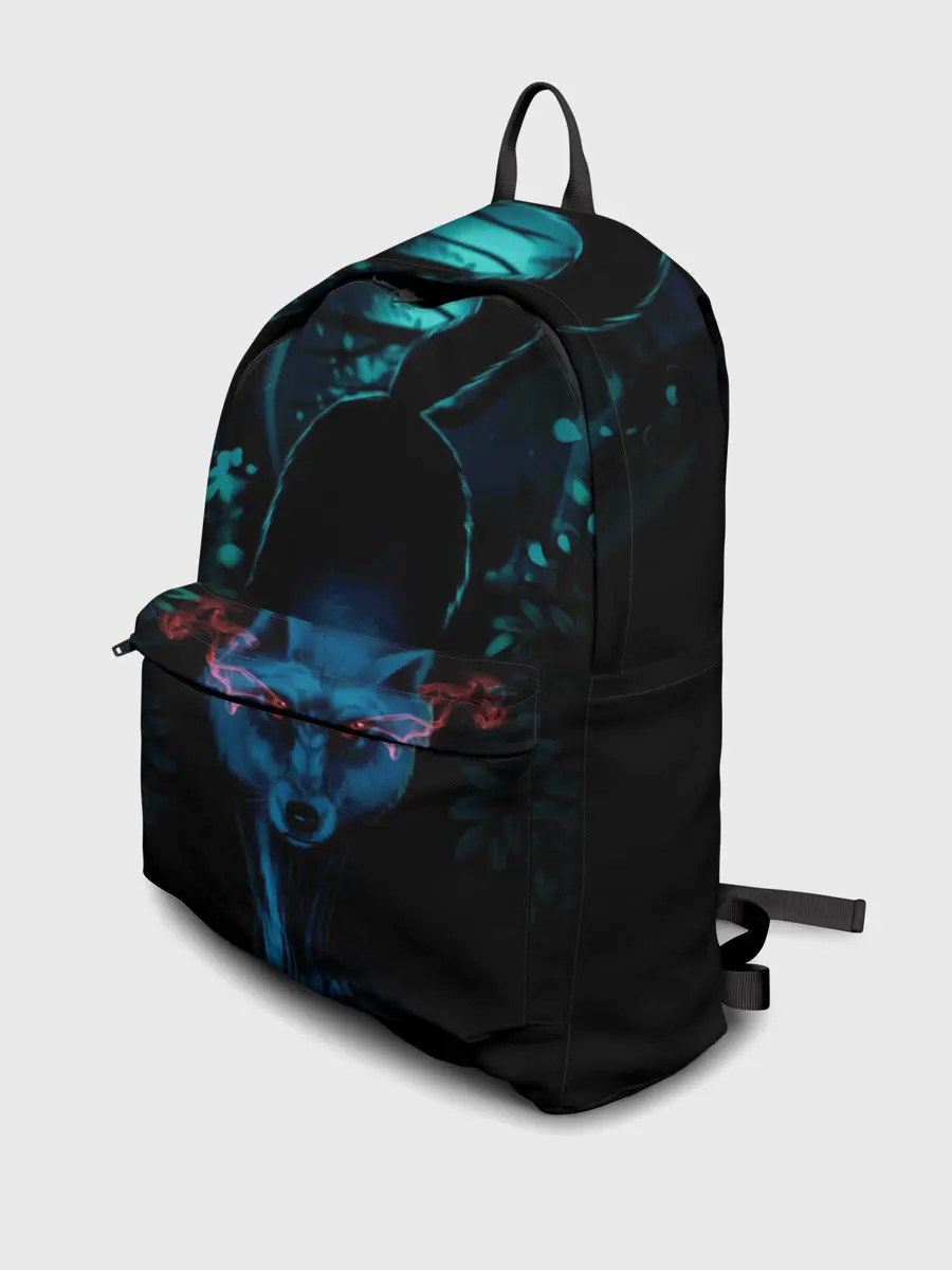 Рюкзак джинсовый / Крадущийся волк