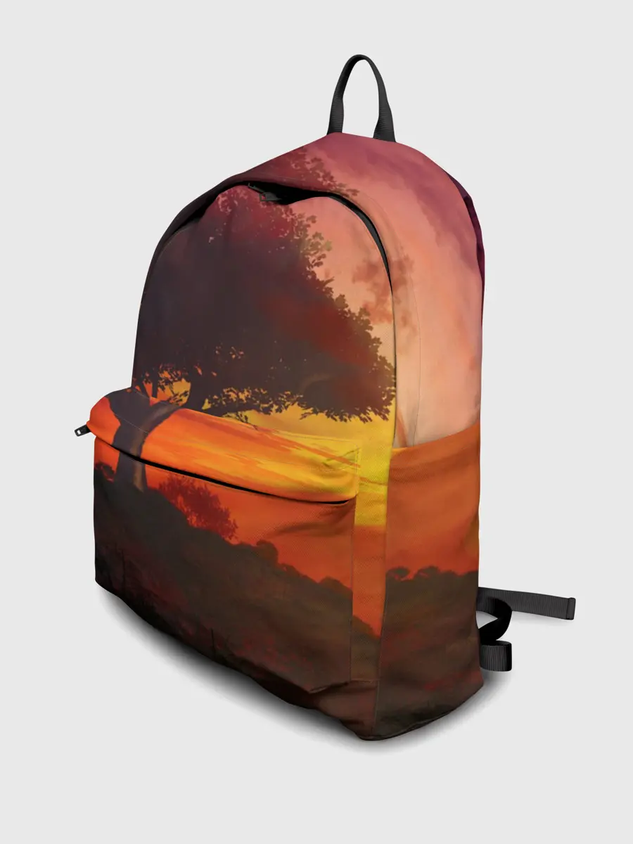 Рюкзак джинсовый / СОЛНЦЕ НАД АФРИКОЙ