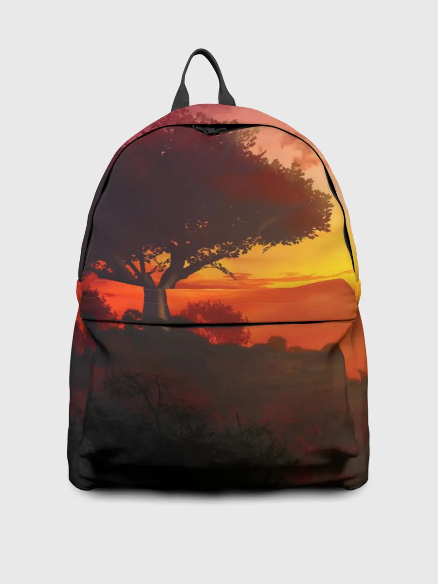 Рюкзак джинсовый / СОЛНЦЕ НАД АФРИКОЙ