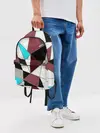 Рюкзак джинсовый / Геометрический узор