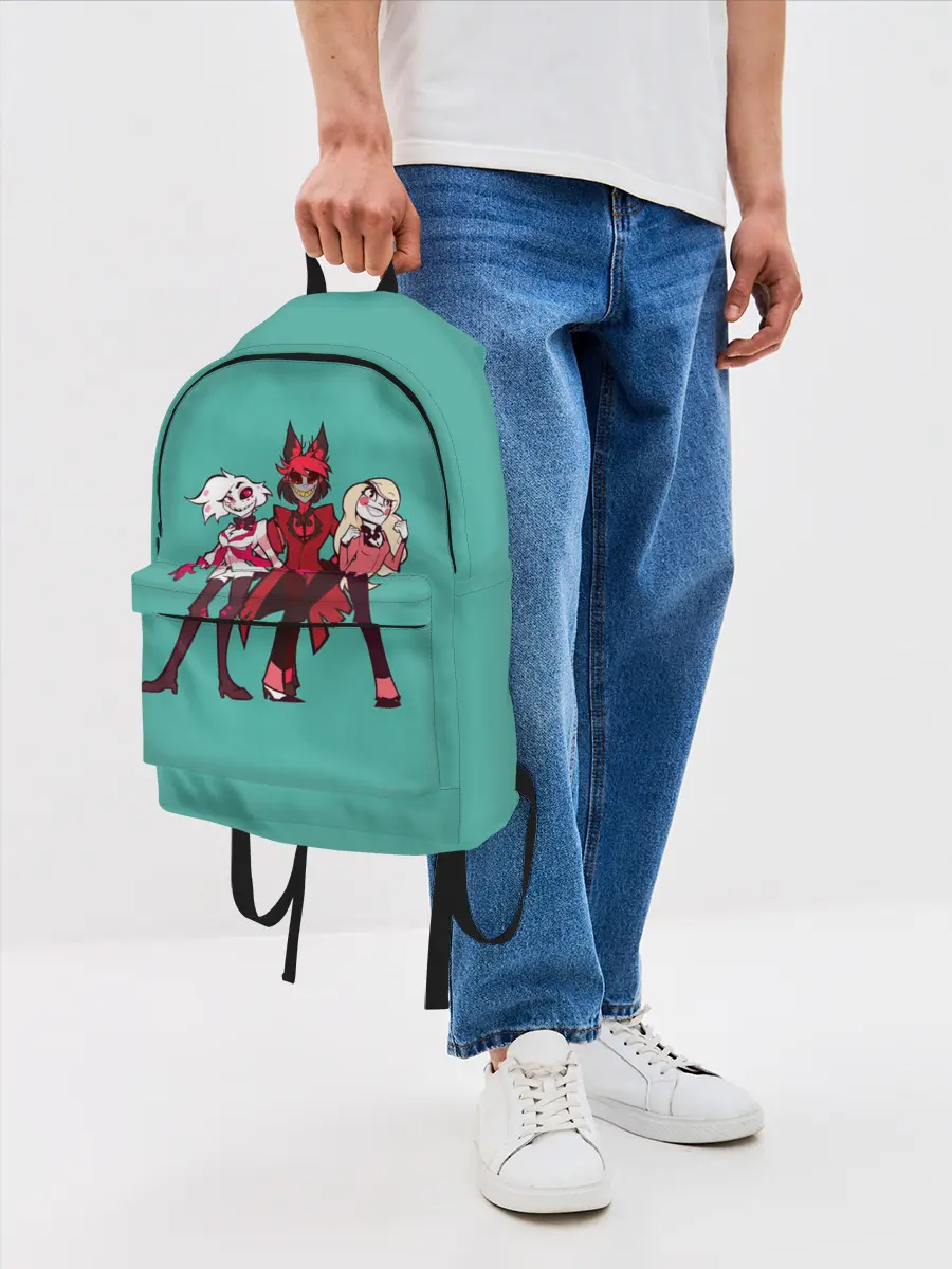 Рюкзак джинсовый / Команда Хазбин