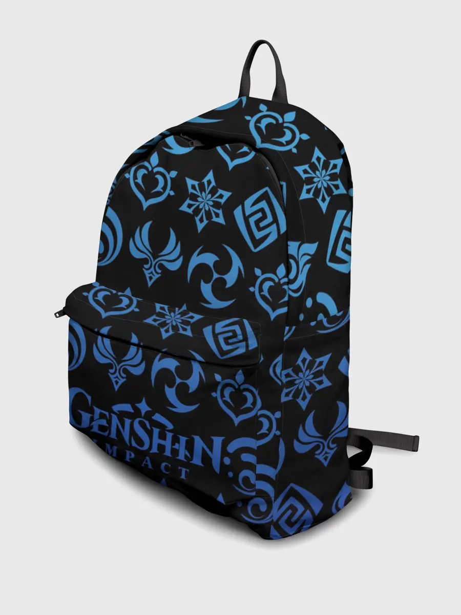 Рюкзак джинсовый / ЗНАКИ | ГЕНШИН ИМПАКТ