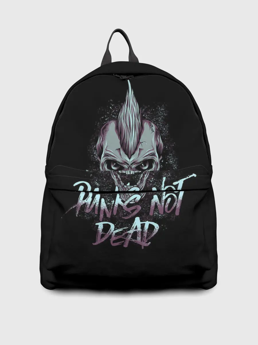 Рюкзак джинсовый / Панк скелет