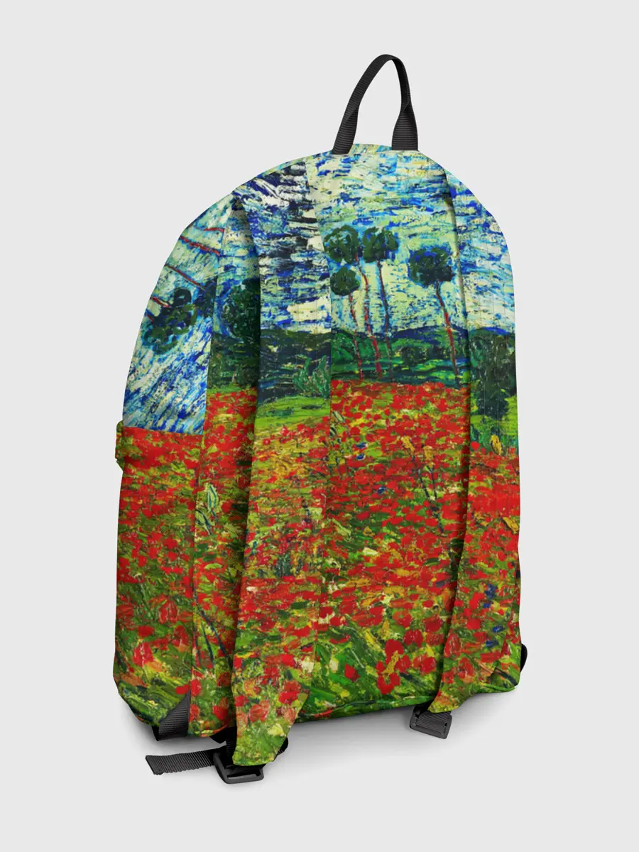 Рюкзак джинсовый / Поле с маками, Ван Гог