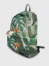 Рюкзак джинсовый / Тропический паттерн