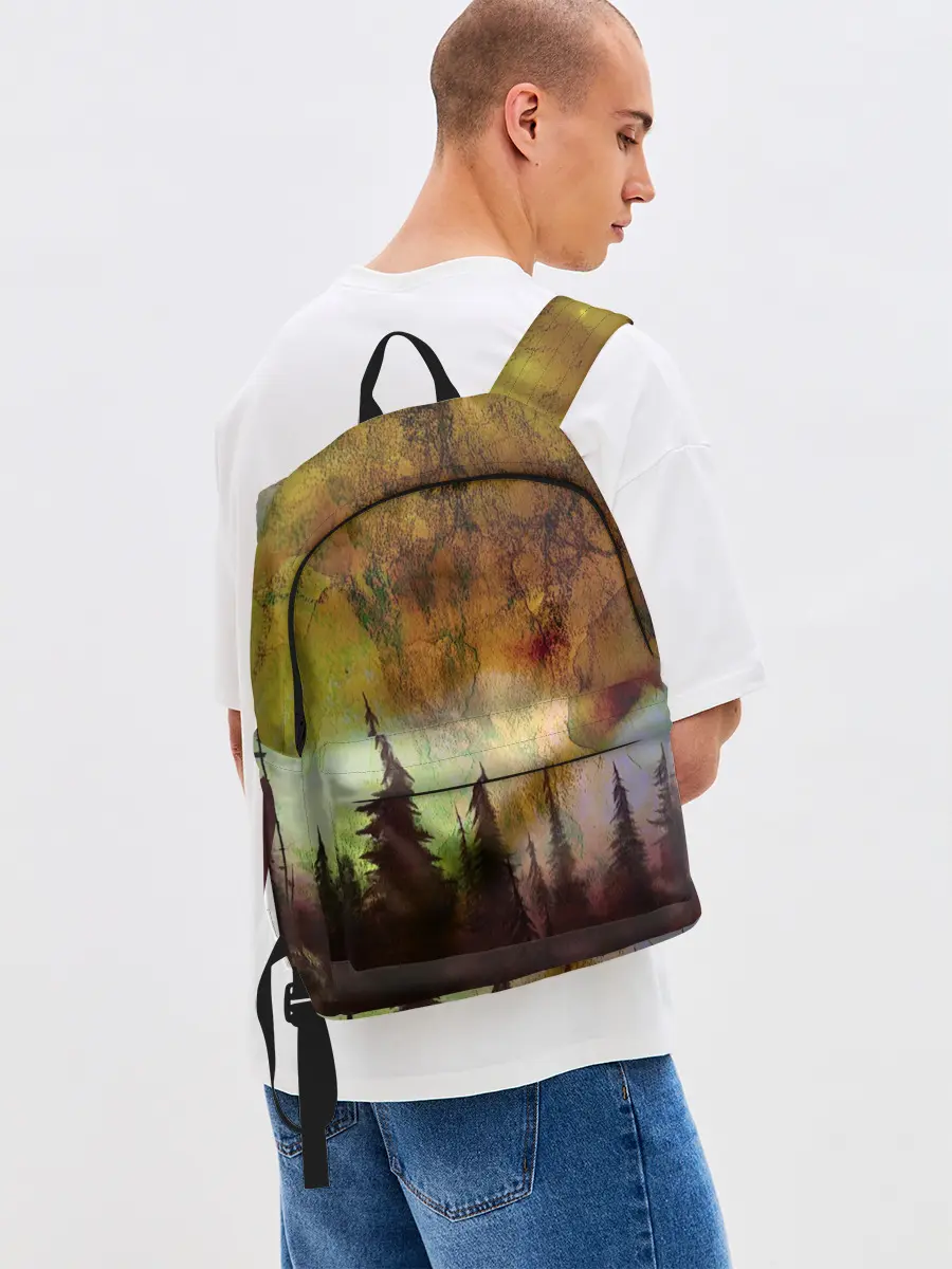 Рюкзак джинсовый / СТРАШНЫЙ ЛЕС