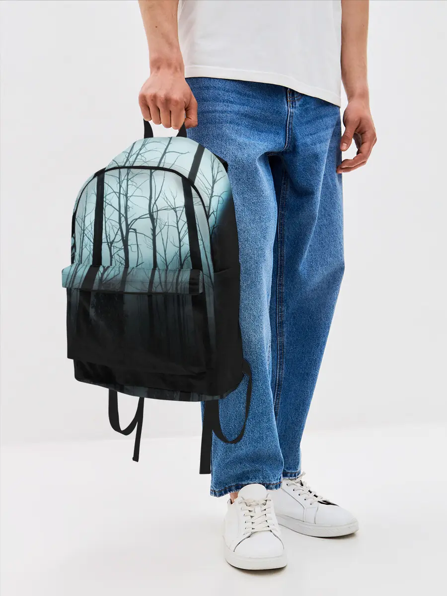 Рюкзак джинсовый / ЖУТКИЙ ЛЕС