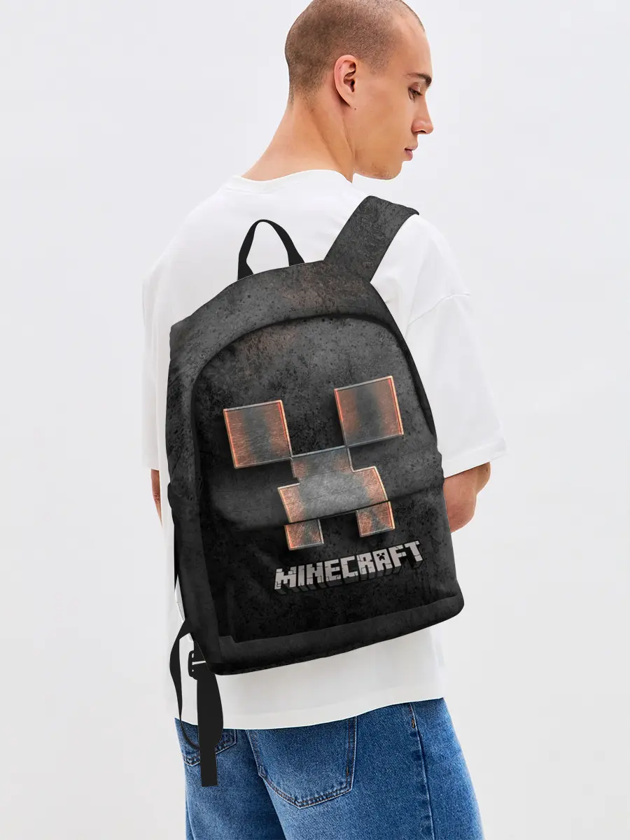 Рюкзак джинсовый / MINECRAFT TEXTURE IRON