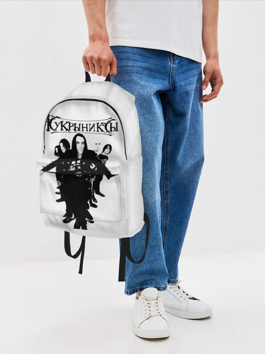 Рюкзак джинсовый / Группа Кукрыниксы