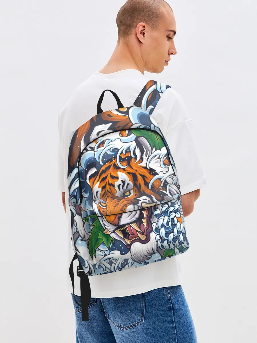 Рюкзак джинсовый / Тигр