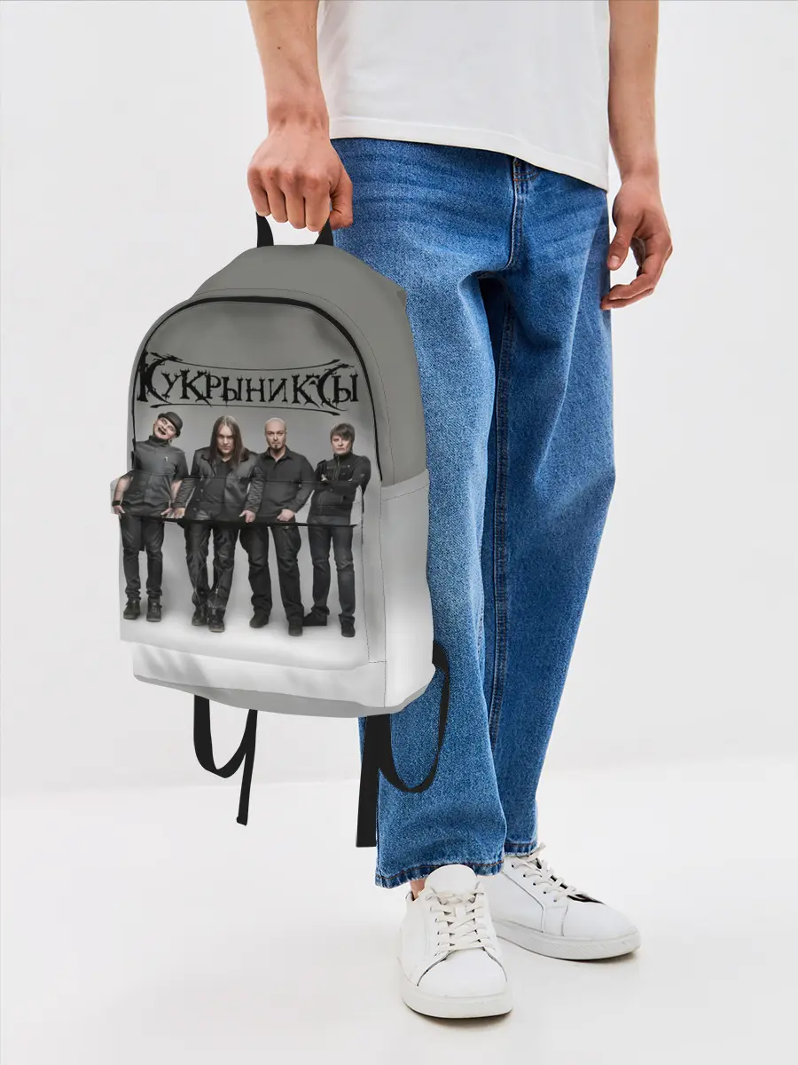 Рюкзак джинсовый / Кукрыниксы рок группа