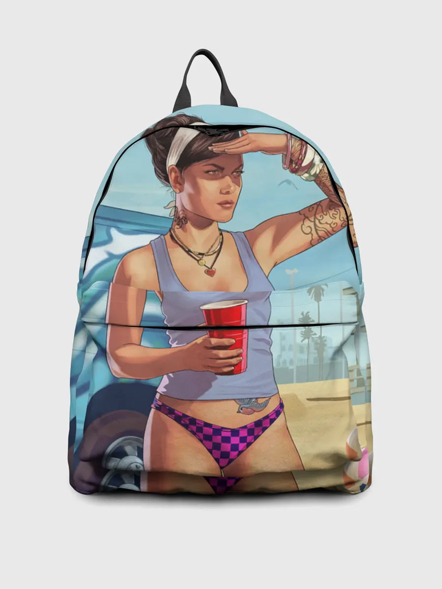 Рюкзак джинсовый / girl with coffee