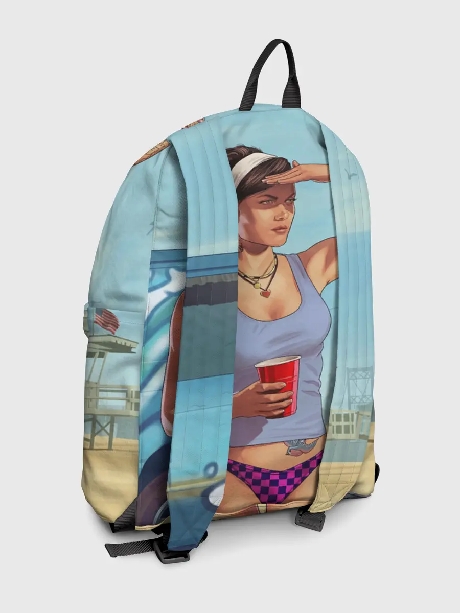 Рюкзак джинсовый / girl with coffee