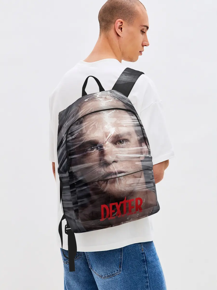 Рюкзак джинсовый / Декстер Морган в пленке
