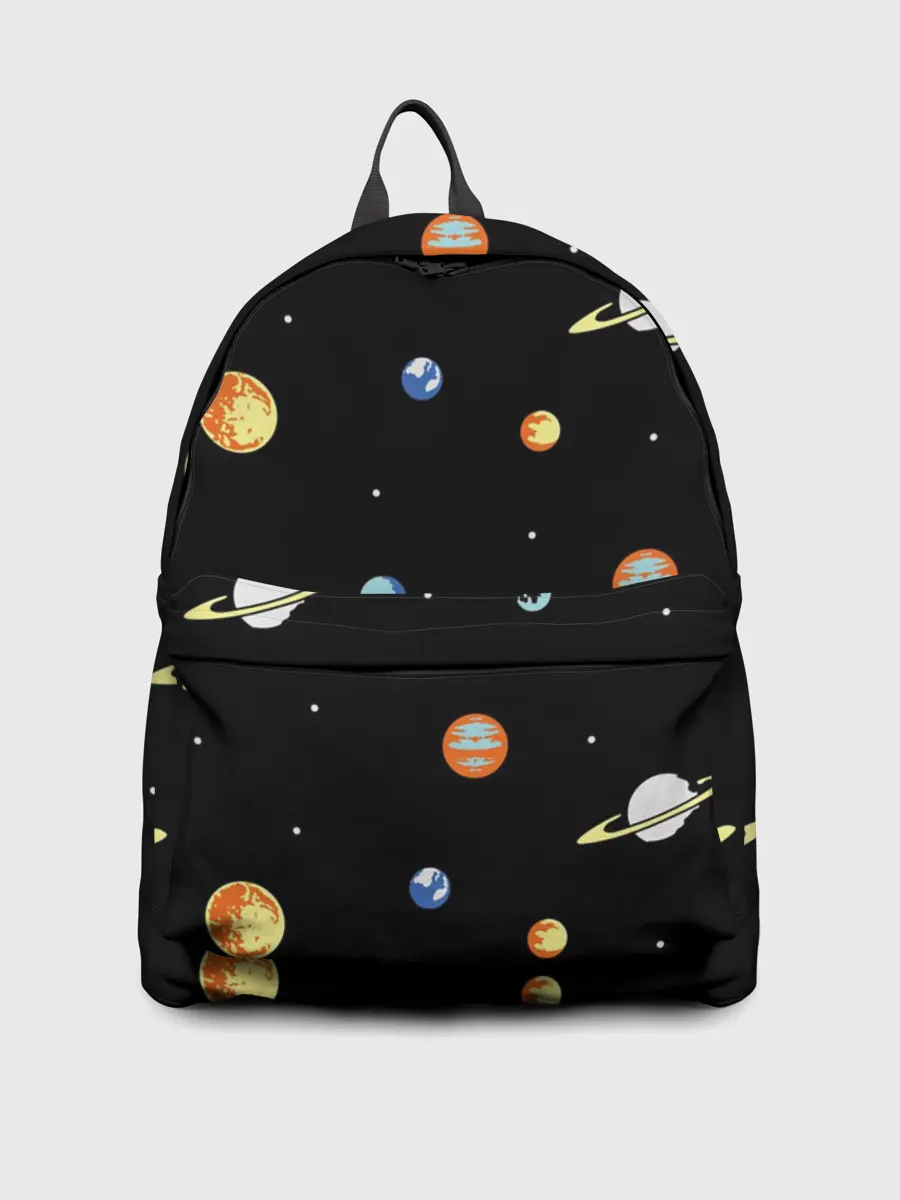 Рюкзак джинсовый / Планеты в космосе