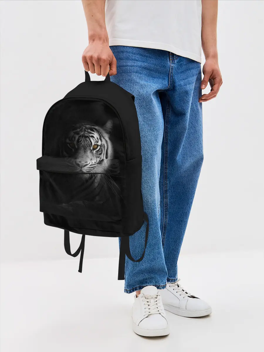 Рюкзак джинсовый / БЕЛЫЙ ТИГР