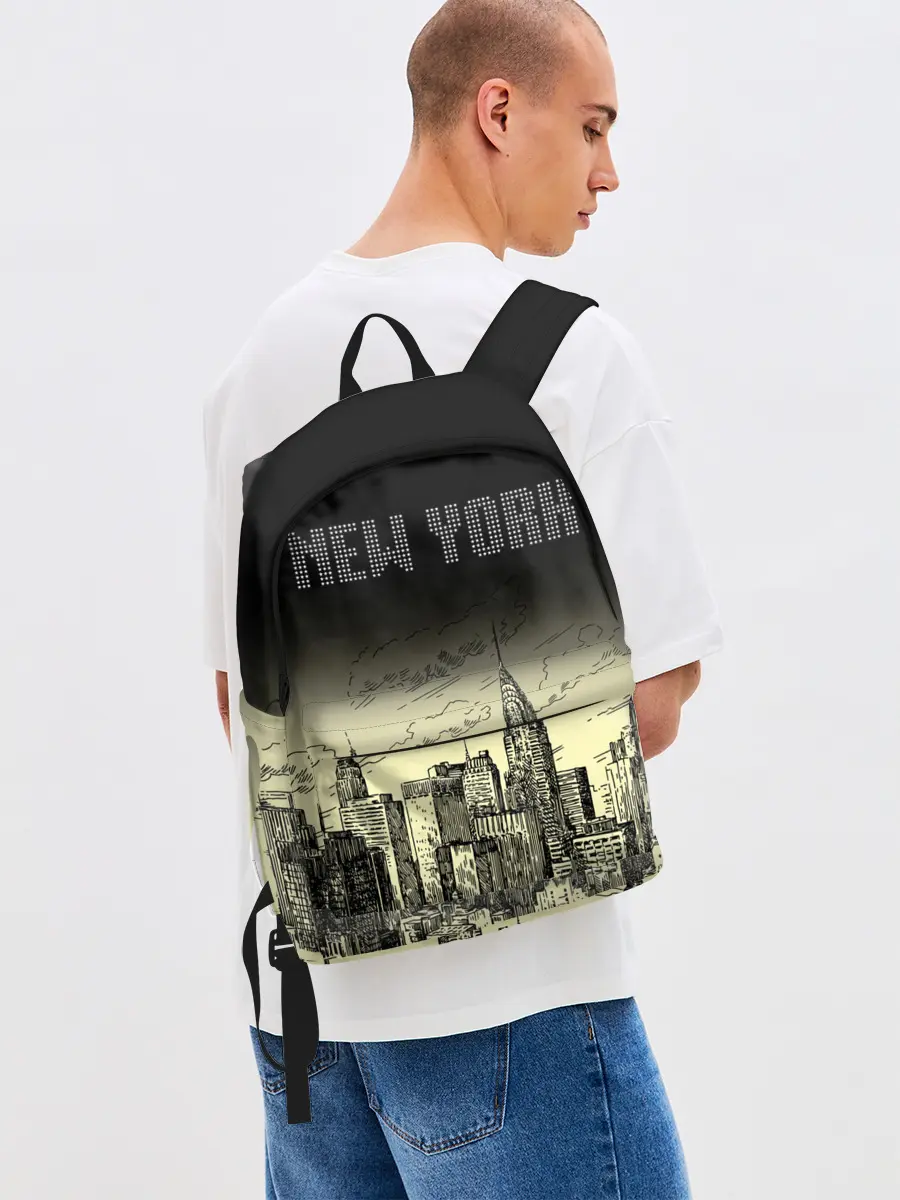 Рюкзак джинсовый / Нью-Йорк