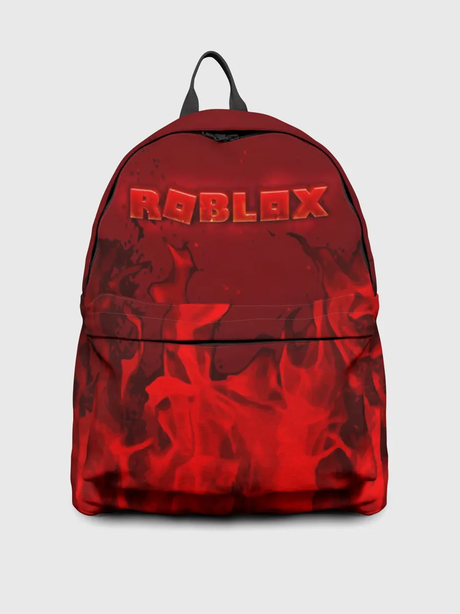 Рюкзак джинсовый / ROBLOX ОГОНЬ