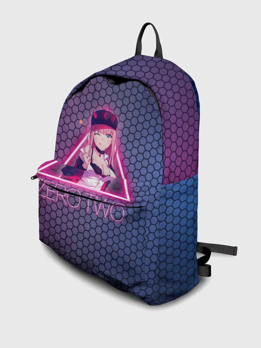 Рюкзак джинсовый / Zero Two в треугольнике