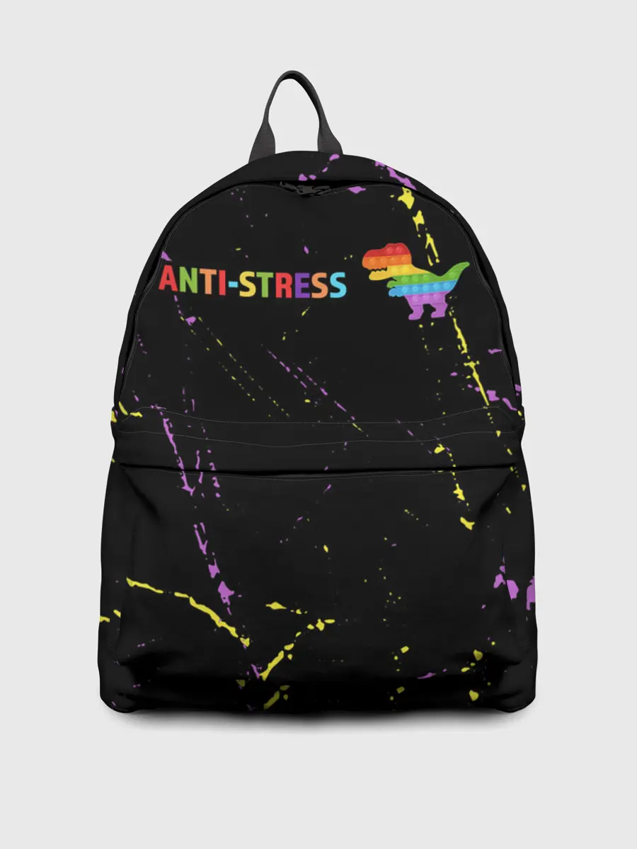 Рюкзак джинсовый / Pop It Anti Stress - Dinosaur - Grunge