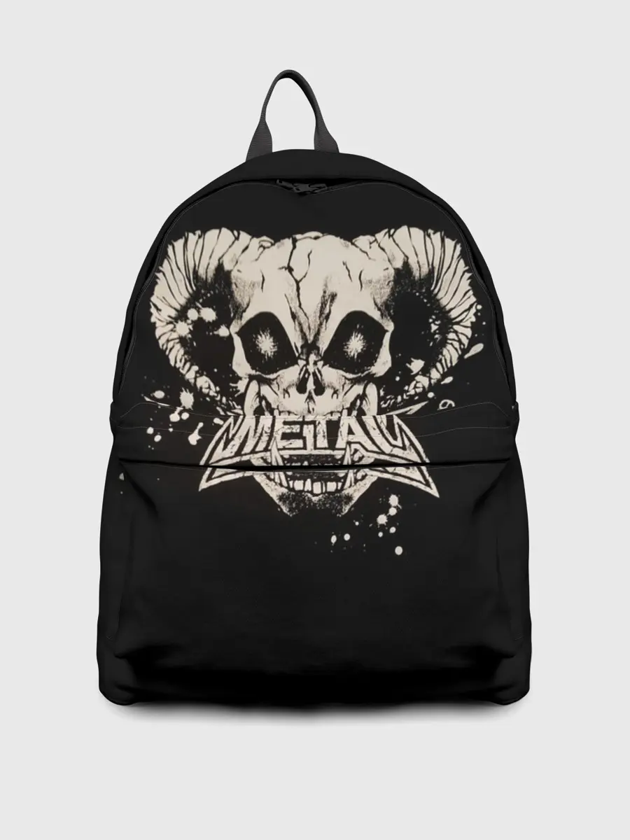 Рюкзак джинсовый / BabyMetal в челюстях демона