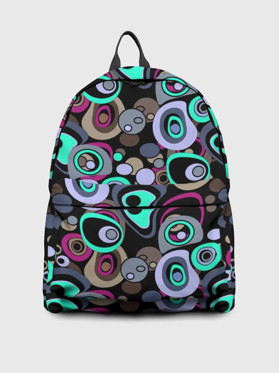 Рюкзак джинсовый / Абстрактный узор ретро