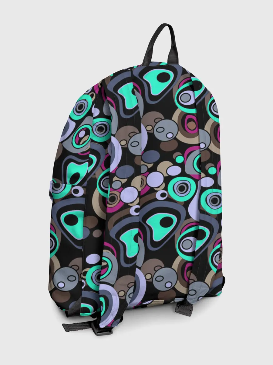 Рюкзак джинсовый / Абстрактный узор ретро