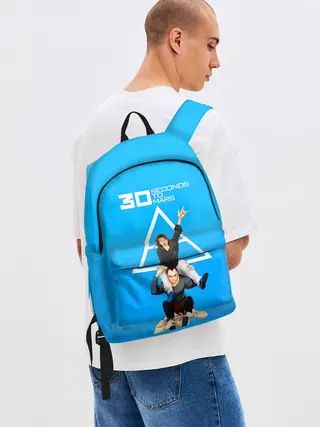 Рюкзак джинсовый / Группа 30 Seconds to Mars