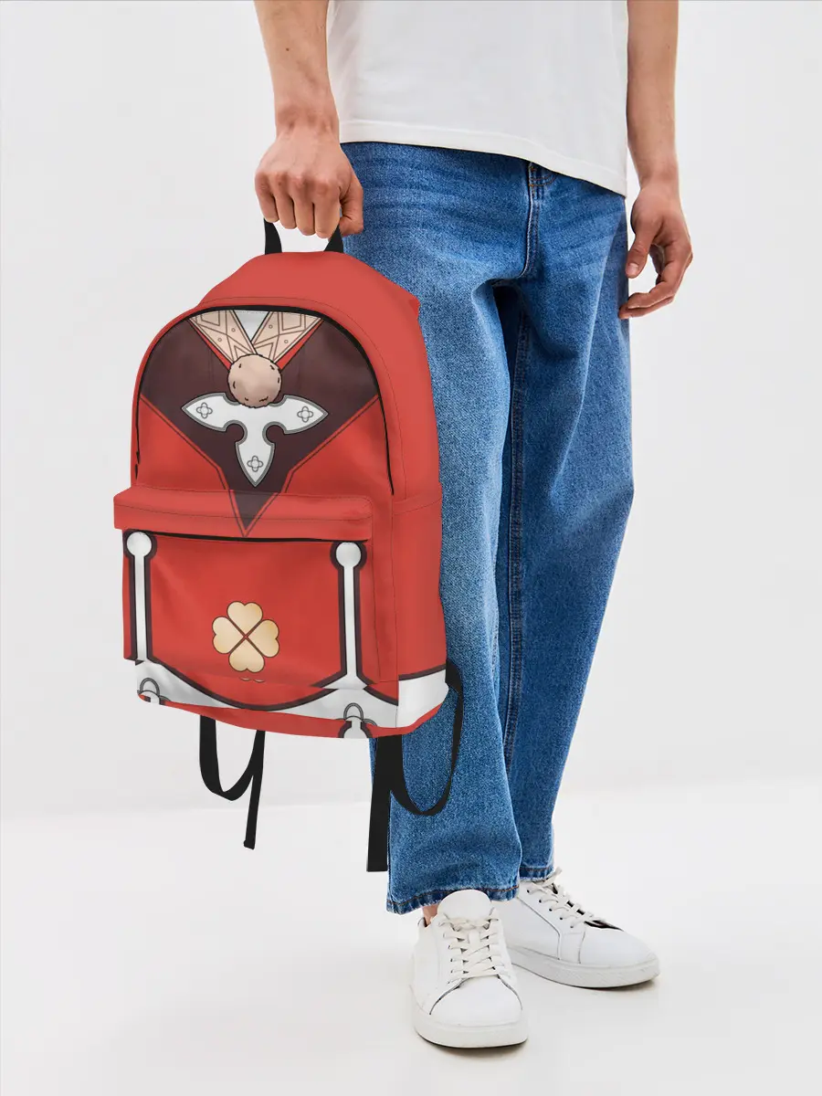 Рюкзак джинсовый / КОСТЮМ КЛИ | ГЕНШИН ИМПАКТ