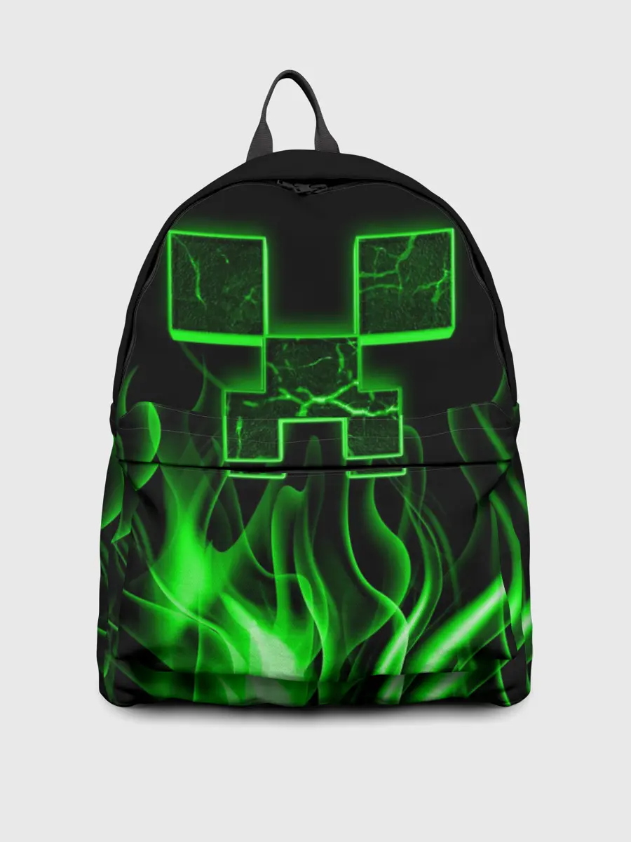 Рюкзак джинсовый / MINECRAFT TEXTURE FIRE