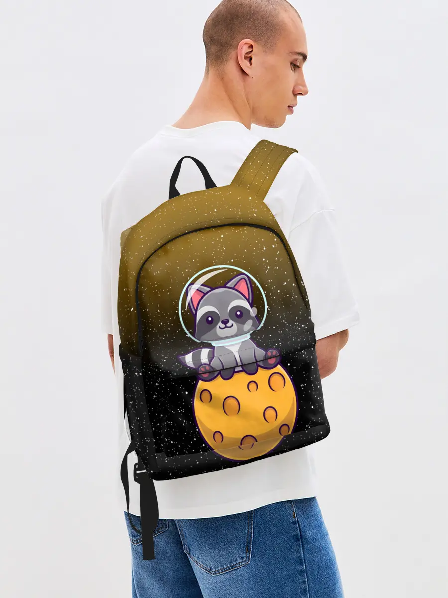 Рюкзак джинсовый / ЕНОТ АСТРОНАВТ | ЛУННЫЙ ЕНОТ